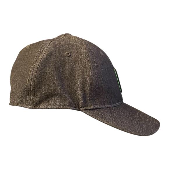 Superman S Logo Patch Ball Cap DC Comics Gray Hat Black Neon Green Symbol OSFM - Picture 2 of 6